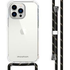 imoshion Backcover met koord iPhone 14 Pro Max - Zwart / Goud