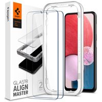 Spigen AlignMaster Full Cover Screenprotector 2 Pack Samsung Galaxy A13 (4G) - Transparant