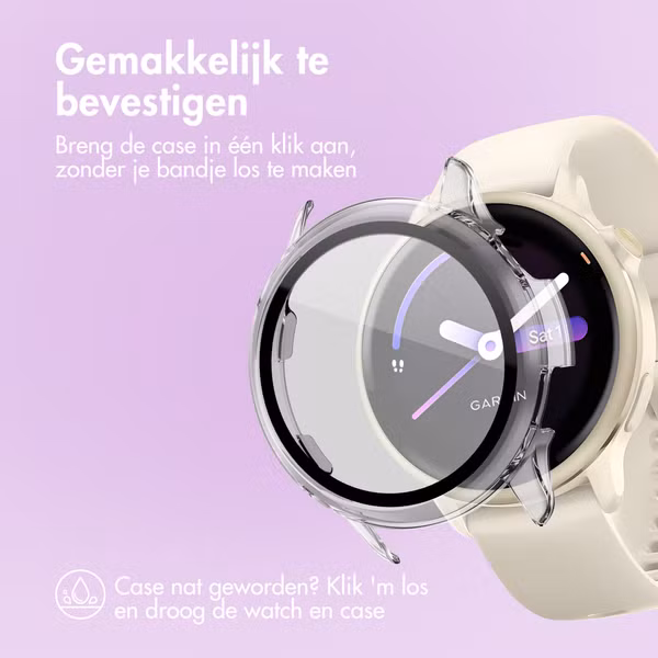 imoshion Full Cover Hardcase Garmin Vivoactive 6 - Transparant