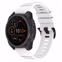 imoshion QuickFit® Stripe Siliconenbandje  - Garmin 22 mm aansluiting - Wit