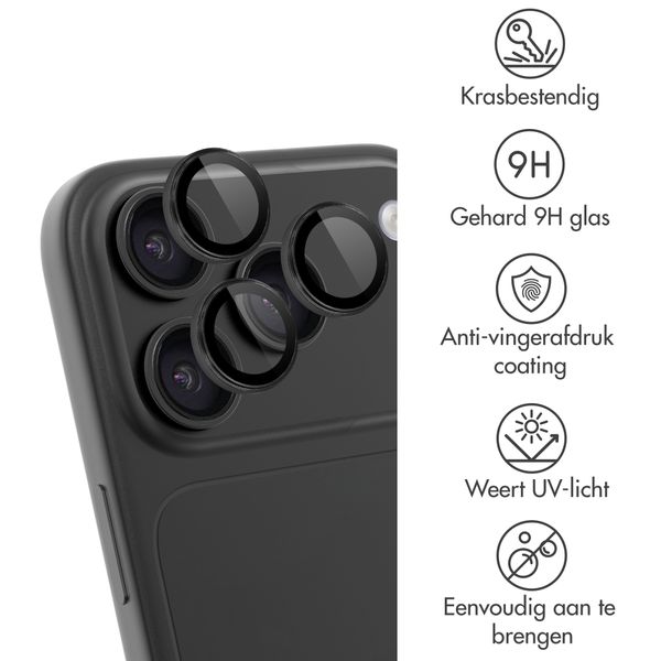 imoshion 2 Pack Camera lens protector voor de Apple iPhone 18 Pro / 18 Pro Max - Black