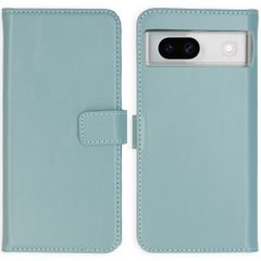 Selencia Echt Leren Bookcase Google Pixel 8a - Air Blue