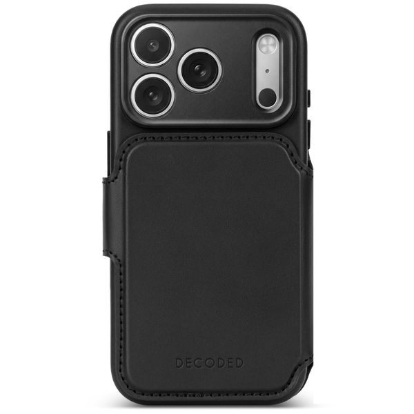Decoded 2 in 1 Leather Detachable Wallet MagSafe Apple iPhone 18 Pro / 17 Pro - Black