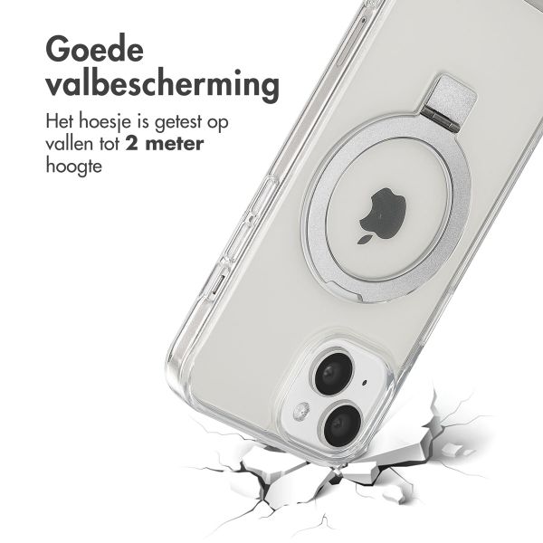 Accezz Ring Stand Backcover met MagSafe Apple iPhone 15 - Transparant