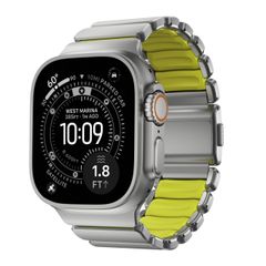 Nomad Stratos Band Apple Watch Series 1 - 11 / SE / Ultra (44/45/46/49 mm) - Volt / Natural Titanium