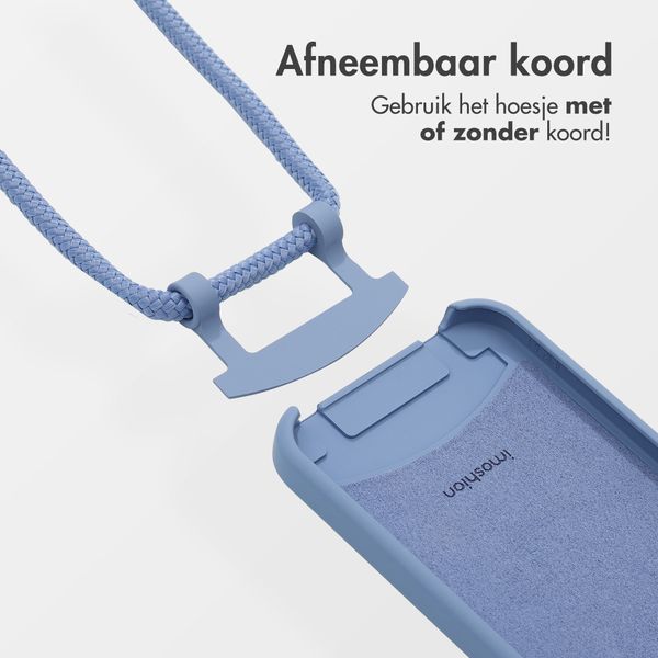 imoshion Color Backcover met afneembaar koord MagSafe iPhone 12 (Pro) - Ash Blue