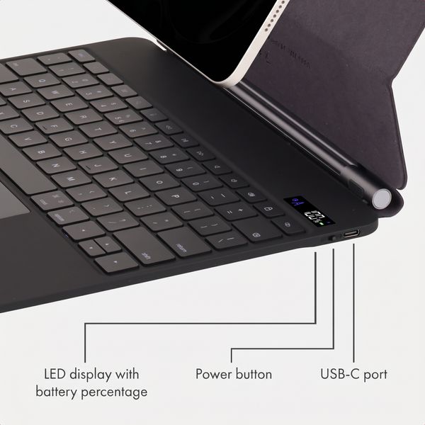 Accezz Magnetic Bluetooth Keyboard Apple iPad Pro 13 (2025) M5 / (2024) M4 - QWERTY / NL - Black