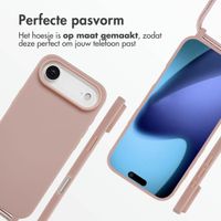 imoshion Siliconen hoesje met koord Apple iPhone Air - Sand Pink