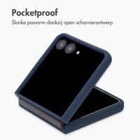Accezz Liquid Silicone Backcover Samsung Galaxy Z Flip 8 - Donkerblauw