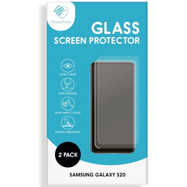 imoshion Screenprotector Gehard Glas 2 pack Samsung Galaxy S20