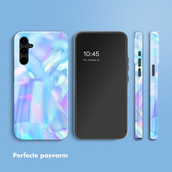 Selencia Vivid Tough Backcover Samsung Galaxy A34 - Holographic Blue Dream