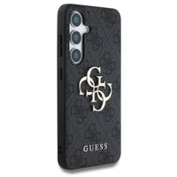 Guess 4G Metal Logo Backcover Samsung Galaxy S25 - Zwart