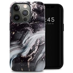 Selencia Vivid Backcover iPhone 13 Pro - Chic Marble Black