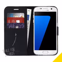 Accezz Wallet Softcase Bookcase Samsung Galaxy S7 - Zwart