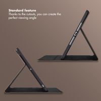 Selencia Riva Bookcase Apple iPad 9 (2021) 10.2 inch / iPad 8 (2020) 10.2 inch / iPad 7 (2019) 10.2 inch - Beige
