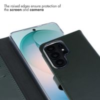 Selencia Genuine Leather Book Case Samsung Galaxy S26 Ultra - Green
