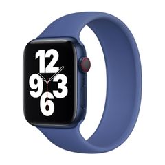 Apple Siliconen solobandje Apple Watch | 44/45/46/49 mm - Maat 6 - Toma Blue
