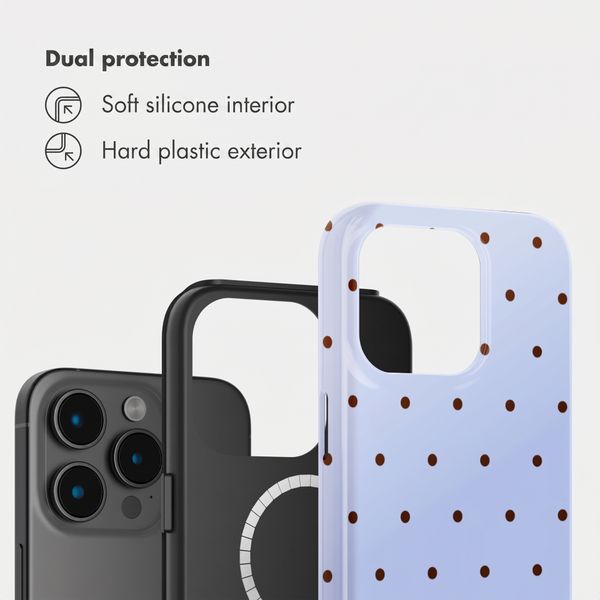 Selencia Vivid Back Cover with MagSafe Apple iPhone 15 Pro - Happy Dots Digital Sky