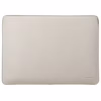 Accezz Leather Laptop hoes Apple MacBook 16 inch - Laptopsleeve - Beige