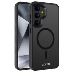 Accezz Rugged Frosted MagSafe Backcover Samsung Galaxy S24 Plus - Zwart