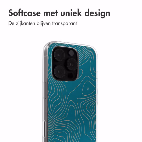 imoshion Design hoesje Apple iPhone 16 Pro - Topo Turquoise