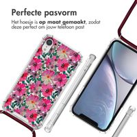 imoshion Design hoesje met koord iPhone Xr - Flower Water