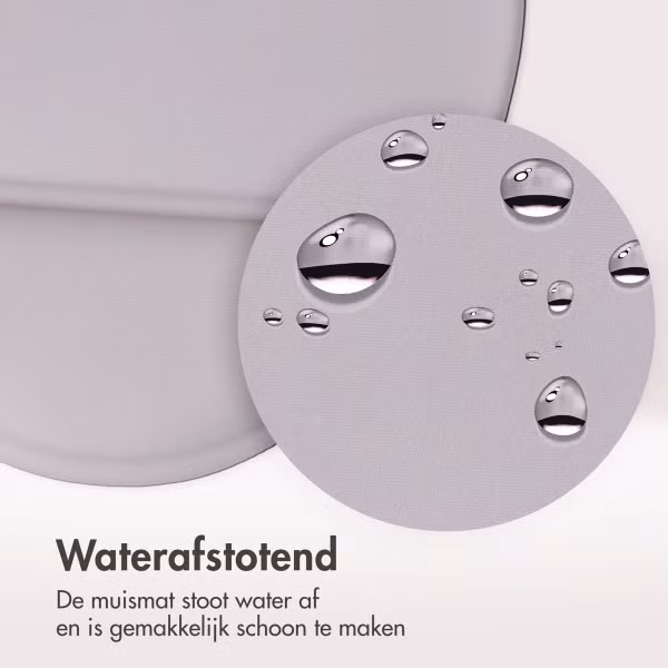 imoshion Ergonomische muismat - Muismat met polssteun - 30 x 25 cm - Grijs