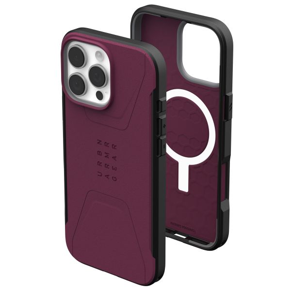 UAG Civilian Backcover MagSafe Apple iPhone 16 Pro Max - Bordeaux