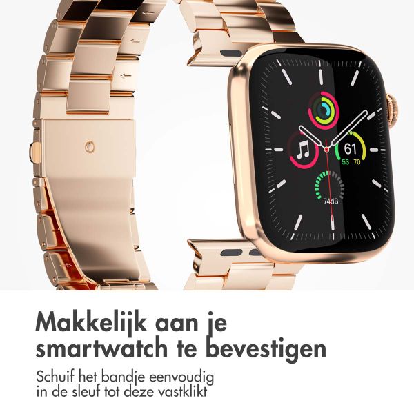 imoshion Stalen bandje Apple Watch Series 1 t/m 9 / SE (38/40/41 mm) | Series 10 / 11 (42 mm) - Rosé Goud