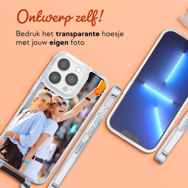 Ontwerp je eigen MagSafe Backcover met afneembaar koord Apple iPhone 13 Pro - Transparant