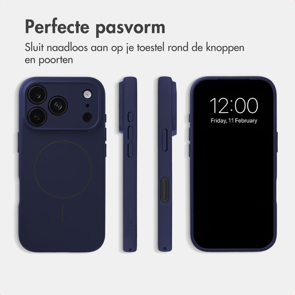 Accezz Grip Backcover met MagSafe Apple iPhone 18 Pro / 17 Pro - Donkerblauw
