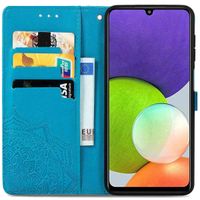 imoshion Mandala Bookcase Samsung Galaxy M22 / A22 (4G) - Turquoise