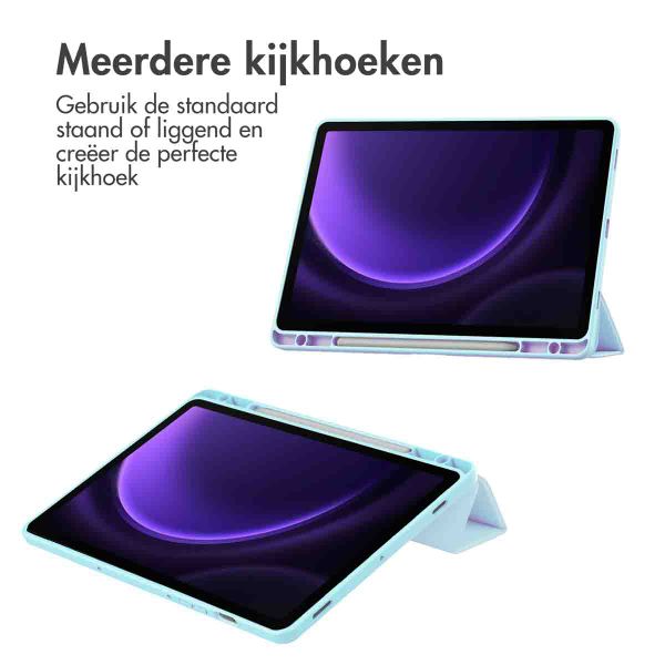imoshion Trifold Hardcase Bookcase Samsung Galaxy Tab S10 Lite / S9 11.0 inch / Tab S10 FE / S9 FE 10.9 inch - Lichtblauw