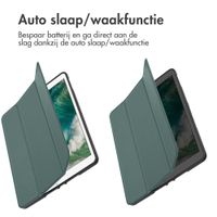 imoshion Trifold Bookcase Apple iPad 6 (2018) 9.7 inch / iPad 5 (2017) 9.7 inch / Air 2 (2014)/Air 1 (2013) - Donkergroen