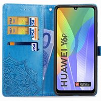 imoshion Mandala Bookcase Huawei Y6p - Turquoise