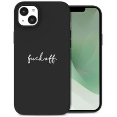 imoshion Design hoesje iPhone 14 Plus - Fuck Off - Zwart