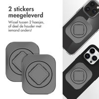 Accezz EasyLock telefoonhouder fiets - inclusief hoesje Apple iPhone 14 Pro - Aluminium - 360 graden draaibaar - Zwart