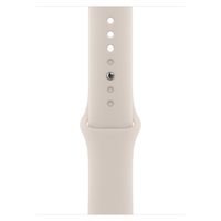 Apple Sport Band Apple Watch Series 1 t/m 10 / SE / Ultra (2) (44/45/46/49 mm) - Maat S/M - Starlight