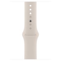 Apple Sport Band Apple Watch Series 1 t/m 10 / SE / Ultra (2) (44/45/46/49 mm) - Maat S/M - Starlight