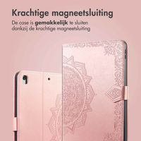 imoshion Mandala Bookcase Apple iPad 9 (2021) 10.2 inch / iPad 8 (2020) 10.2 inch / iPad 7 (2019) 10.2 inch - Rose Gold