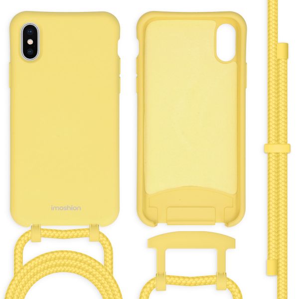 imoshion Color Backcover met afneembaar koord iPhone X / Xs - Geel