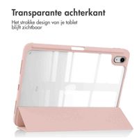 imoshion Trifold Hardcase Bookcase Apple iPad 11 (2025) 11 inch A16 / iPad 10 (2022) 10.9 inch - Roze