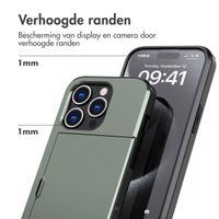 imoshion Backcover met pasjeshouder iPhone 15 Pro - Donkergroen