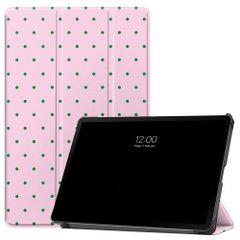 imoshion Design Trifold Bookcase Samsung Galaxy Tab S9 11.0 inch / S10 Lite / S10 FE / S9 FE 10.9 inch - Happy Dots