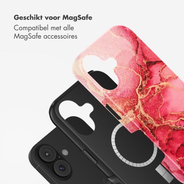 Selencia Vivid Backcover met MagSafe Apple iPhone 17 - Rosy Marble