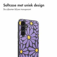 imoshion  Design hoesje Samsung Galaxy A54 - Tropical Violet Flowers Connect