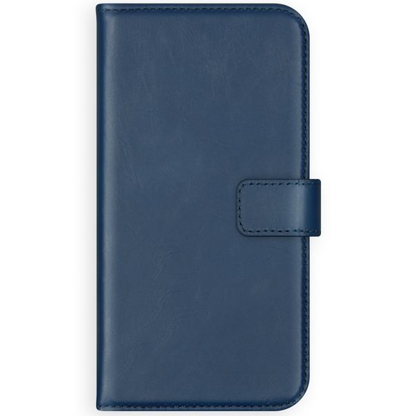 Selencia Echt Leren Bookcase Apple iPhone 12 Mini - Blauw