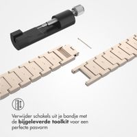 Selencia Sparkle schakelband Apple Watch Series 1 t/m 9 / SE (38/40/41 mm) | Series 10 / 11 (42 mm) - Champagne Gold