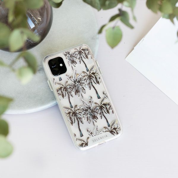 Selencia Zarya Fashion Extra Beschermende Backcover Apple iPhone 12 Mini - Palmtree
