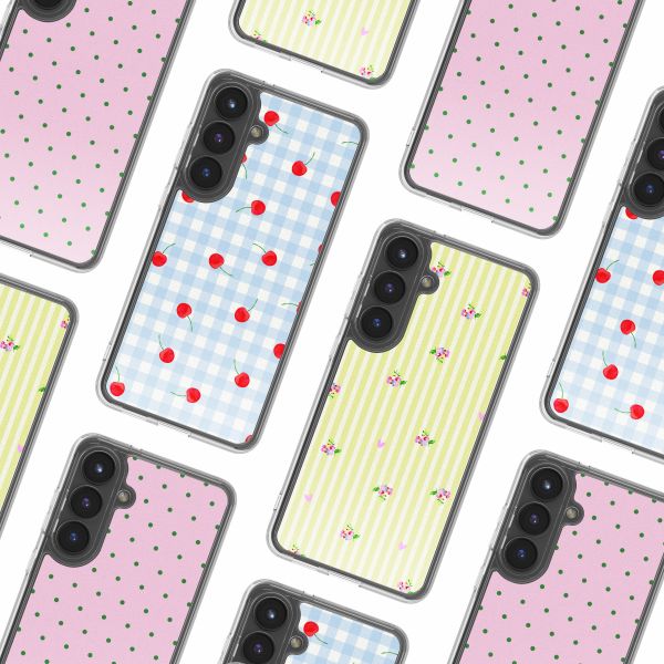 imoshion Design hoesje Samsung Galaxy S25 FE - Cherry Check